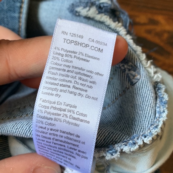 Topshop Blue Jamie Skinny Jeans - Picture 11 of 11